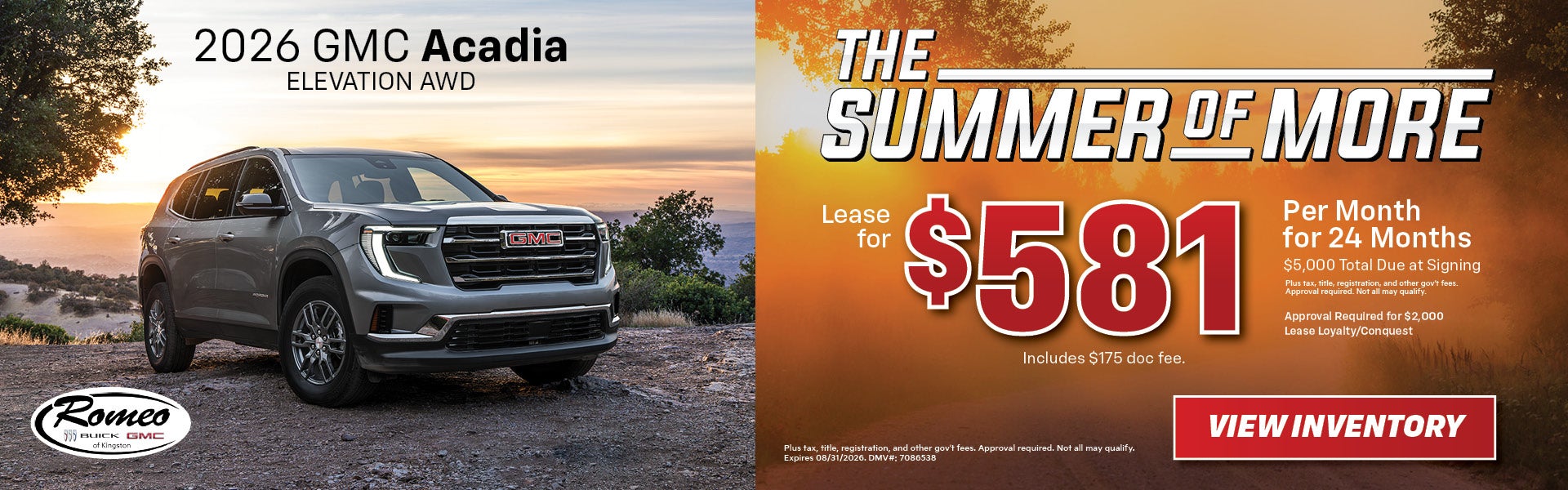 The Summer of More - 2026 GMC Acadia - Elevation AWD