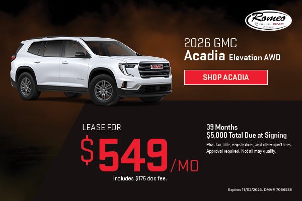 2026 GMC Acadia