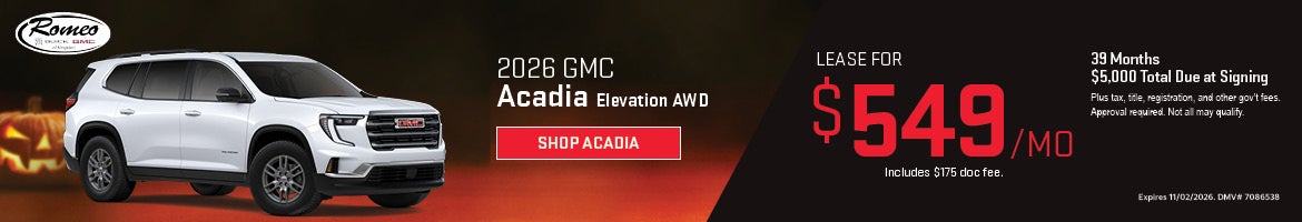 2026 GMC Acadia